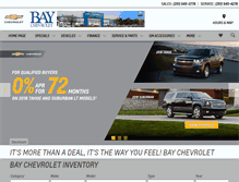 Tablet Screenshot of baychevy.com